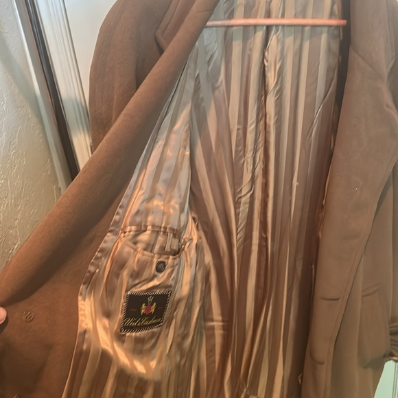 Carmel Size 42 Mario Valente Italian Wool & Cashmere Overcoat - Picture 5 of 13